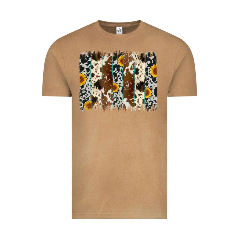 Sunflower Cowhide Brush Stroke Vintage Tee by Artiststas | Teevron