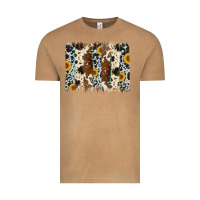 Vintage Camel sunflower cowhide brush stroke Vintage Tee - Artiststas