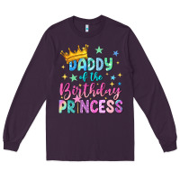 Plum daddy of the birthday princess Long Sleeve Tee - NancyCooperArtShop