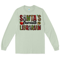 Matcha santa's favorite librarian Long Sleeve Tee - Jasminsmagicworld