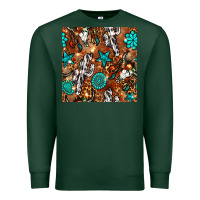 Sports Green western gemstone aztec seamless pattern Premium Sweatshirt - BundleAndBundleShop