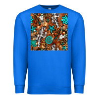 True Royal western gemstone aztec seamless pattern Premium Sweatshirt - BundleAndBundleShop