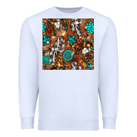 White western gemstone aztec seamless pattern Premium Sweatshirt - BundleAndBundleShop