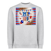 Heather Grey American mini Heavyweight Sweatshirt - TumblerDesignByShophia