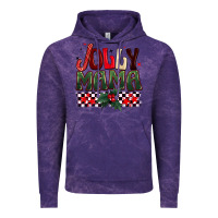 Cloud Purple Christmas jolly mama Vintage Hoodie - BarkalooDesign