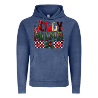 Vintage Denim Christmas jolly mama Vintage Hoodie - BarkalooDesign