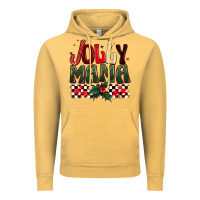 Vintage Mustard Christmas jolly mama Vintage Hoodie - BarkalooDesign