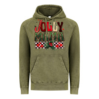Vintage Olive Christmas jolly mama Vintage Hoodie - BarkalooDesign