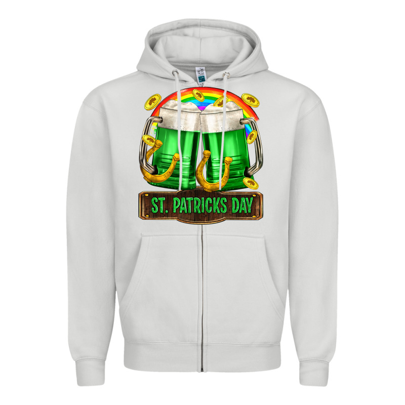 St. Patrick's Day Beer Zipper Hoodie by OliviaCreatesArt | Teevron