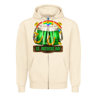 Sandshell St. Patrick's Day beer Zipper Hoodie - OliviaCreatesArt