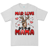 Dove Grey mad love for my mama Premium Tee - MaliasSmallBusiness