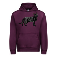 Mauve Wine Bombay Cat Urban Hoodie - LillyAllenDesigns