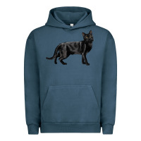 Pigment Midnight Navy Bombay Cat Urban Hoodie - LillyAllenDesigns