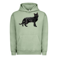 Pigment Oil Green Bombay Cat Urban Hoodie - LillyAllenDesigns