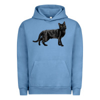 Pigment Pebble Blue Bombay Cat Urban Hoodie - LillyAllenDesigns