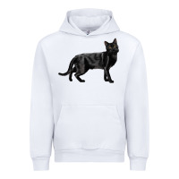 White Bombay Cat Urban Hoodie - LillyAllenDesigns