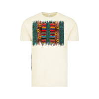 Vintage Arctic sunflower serape brush stroke Vintage Tee - Artiststas