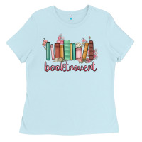 Baby Blue booktrovert Ladies Tee - MaliasSmallBusiness