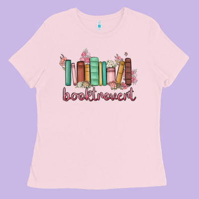 Booktrovert Ladies Tee Designed By Maliassmallbusiness