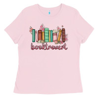 Bubblegum Pink booktrovert Ladies Tee - MaliasSmallBusiness