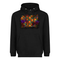 Black halloween pumpkin background Heavyweight Hoodie - BundleAndBundleShop
