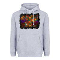 Heather Grey halloween pumpkin background Heavyweight Hoodie - BundleAndBundleShop