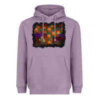 Lavender halloween pumpkin background Heavyweight Hoodie - BundleAndBundleShop