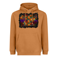 Meerkat halloween pumpkin background Heavyweight Hoodie - BundleAndBundleShop