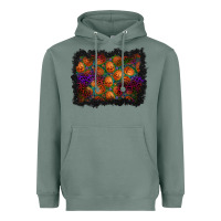 Sage halloween pumpkin background Heavyweight Hoodie - BundleAndBundleShop