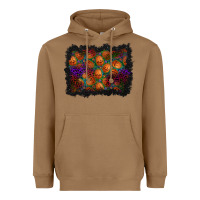 Halloween Pumpkin Background Heavyweight Hoodie | Teevron