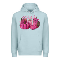 Blue Mist Cancer Pumpkins Premium Hoodie - FaDigitalArtStudio