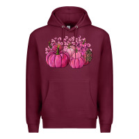 Burgundy Cancer Pumpkins Premium Hoodie - FaDigitalArtStudio