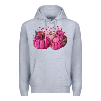 Heather Grey Cancer Pumpkins Premium Hoodie - FaDigitalArtStudio