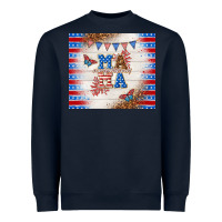 Navy American mama Heavyweight Sweatshirt - TumblerDesignByShophia