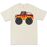 Bone monster truck with flames Premium Tee - MaliasSmallBusiness
