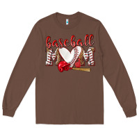 Chestnut Baseball Mom Long Sleeve Tee - NancyCooperArtShop