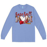 Colony Blue Baseball Mom Long Sleeve Tee - NancyCooperArtShop