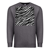 Charcoal Heather Zebra Seamless Pattern, Premium Sweatshirt - BundleAndBundleShop