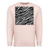 Pale Pink Zebra Seamless Pattern, Premium Sweatshirt - BundleAndBundleShop