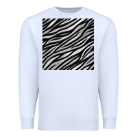White Zebra Seamless Pattern, Premium Sweatshirt - BundleAndBundleShop
