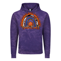 Cloud Purple Basketball Rainbow Vintage Hoodie - RanaPortraitStore