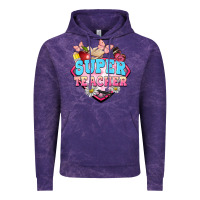 Cloud Purple super teacher Vintage Hoodie - BarkalooDesign
