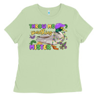 Matcha throw me something mister mardi gras duck Ladies Tee - MaliasSmallBusiness