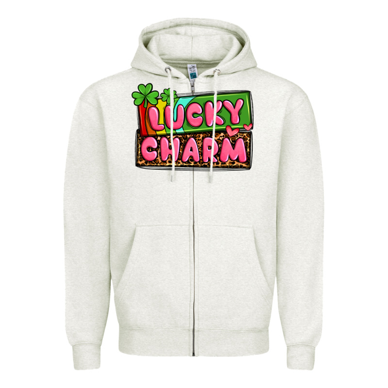 St. Patrick's Lucky Charm Zipper Hoodie by OliviaCreatesArt | Teevron