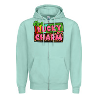 Seafoam St. Patrick's lucky charm Zipper Hoodie - OliviaCreatesArt