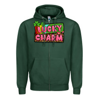 Sports Green St. Patrick's lucky charm Zipper Hoodie - OliviaCreatesArt