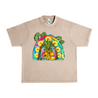 French Oak pineapple rainbow Urban Heavy Tee - BarkalooDesign