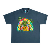 Midnight Navy pineapple rainbow Urban Heavy Tee - BarkalooDesign