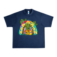 Navy pineapple rainbow Urban Heavy Tee - BarkalooDesign