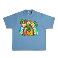 Pebble Blue pineapple rainbow Urban Heavy Tee - BarkalooDesign